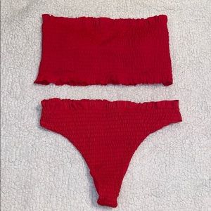 NWOT Red Zaful Padded Swimsuit